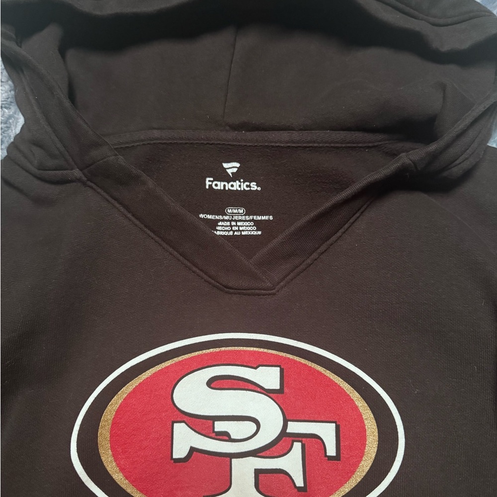 Fanatics Black Hoodie with Red and Gold Emblem